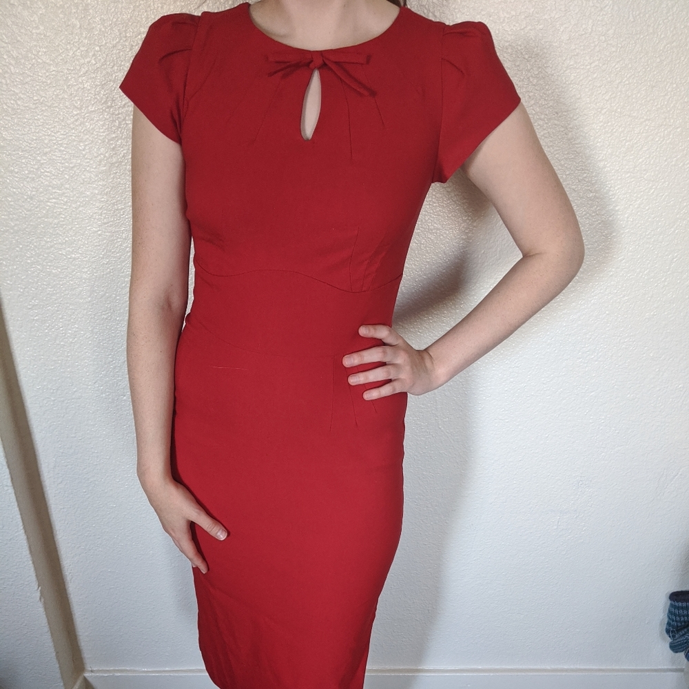Modcloth Vintage style Pin up Pencil Work Dress